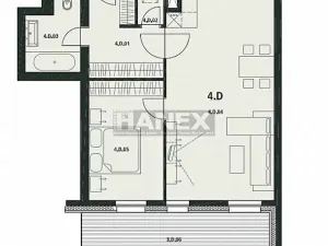 Pronájem bytu 2+kk, Praha - Hodkovičky, Jitřní, 78 m2