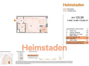 Pronájem bytu 1+kk, Praha - Holešovice, Vrbenského, 37 m2