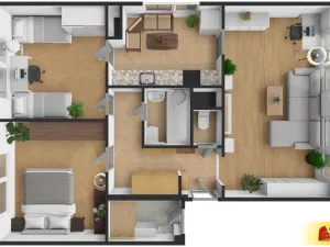 Prodej bytu 3+1, Uherský Brod, 69 m2