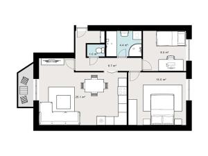 Pronájem bytu 3+1, Vlašim, Serváce Hellera, 77 m2