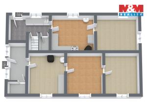Prodej rodinného domu, Zruč-Senec - Senec, 85 m2