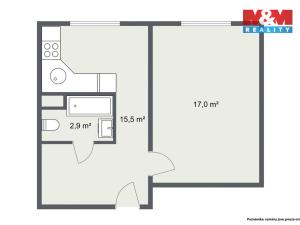 Pronájem bytu 1+1, Rotava, Sídliště, 35 m2