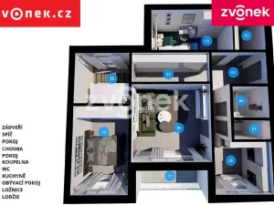 Prodej bytu 4+1, Zlín, Okružní, 82 m2