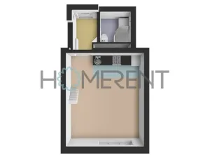 Pronájem bytu 1+kk, Praha - Nusle, Bartoškova, 30 m2