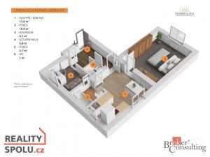 Pronájem bytu 2+1, Praha - Dubeč, K pastvinám, 46 m2