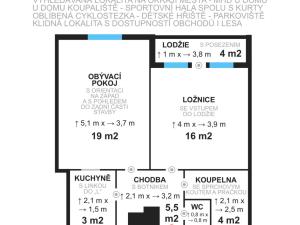 Prodej bytu 2+kk, Litvínov - Horní Litvínov, Koldům, 52 m2