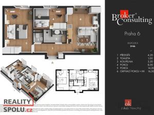 Prodej bytu 2+1, Praha - Veleslavín, Šumberova, 49 m2
