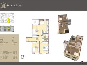 Prodej bytu 3+kk, Rychnov nad Kněžnou, Mírová, 71 m2
