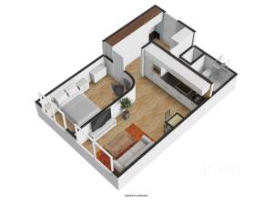 Pronájem bytu 2+kk, Praha, Hráského, 46 m2