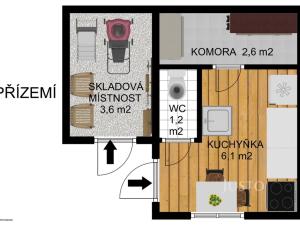 Prodej chaty, Písek - Budějovické Předměstí, 44 m2