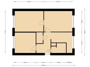 Pronájem bytu 3+1, Cvikov - Cvikov II, Sídliště, 67 m2