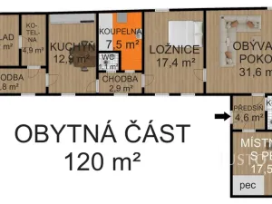 Prodej rodinného domu, Cehnice - Dunovice, 120 m2