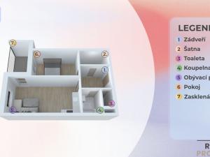 Prodej bytu 2+kk, Olomouc, Peškova, 50 m2