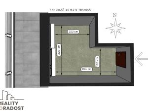 Pronájem kanceláře, Brno, Vídeňská, 10 m2