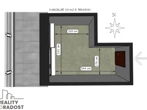 Pronájem kanceláře, Brno, Vídeňská, 10 m2