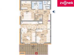 Pronájem bytu 3+kk, Zlín, 70 m2