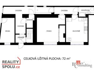 Prodej rodinného domu, Kunštát - Újezd, 72 m2