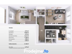 Prodej bytu 2+1, Brno - Židenice, Stará osada, 63 m2