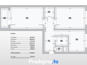 Prodej bytu 2+1, Brno - Židenice, Stará osada, 63 m2
