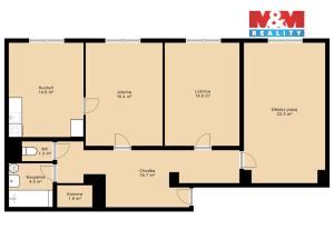 Prodej bytu 3+1, Prachatice - Prachatice II, Vilémova, 94 m2