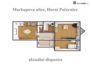 Prodej bytu 3+kk, Praha - Horní Počernice, Markupova, 61 m2