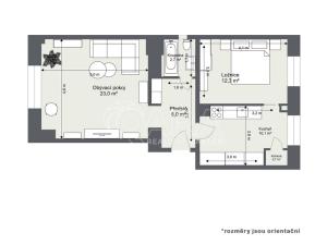 Prodej bytu 2+1, Praha - Vršovice, Gruzínská, 54 m2