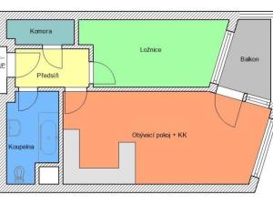 Pronájem bytu 2+kk, Praha - Střížkov, Makedonská, 48 m2