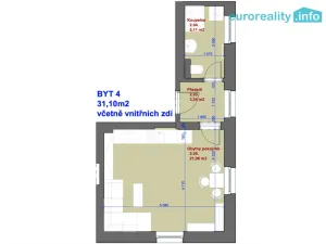 Prodej bytu 1+kk, Mariánské Lázně, Hlavní třída, 31 m2