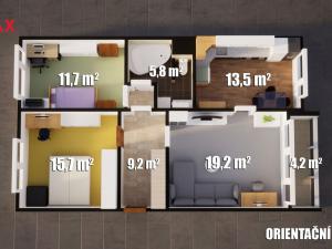 Prodej bytu 3+1, Česká Lípa, Východní, 75 m2