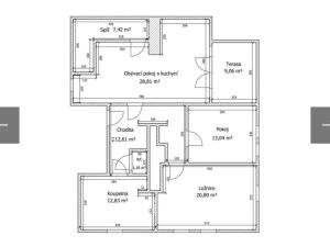 Pronájem bytu 3+kk, Kolín - Kolín IV, Komenského, 94 m2