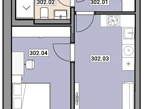 Prodej bytu 2+kk, Praha - Zbraslav, Elišky Přemyslovny, 36 m2