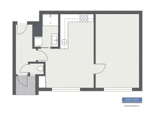 Pronájem bytu 2+kk, Praha - Vinohrady, Hollarovo náměstí, 47 m2