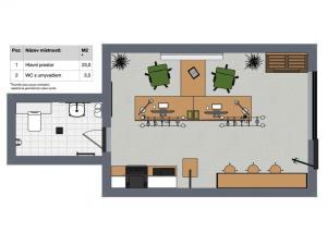 Pronájem obchodního prostoru, Praha - Nusle, Čestmírova, 26 m2