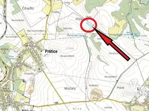 Prodej podílu pole, Prštice, 779 m2