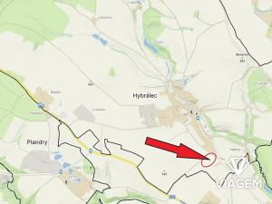 Prodej podílu pozemku pro bydlení, Hybrálec, 3937 m2