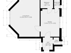 Pronájem bytu 2+kk, Praha - Vršovice, Vršovická, 37 m2