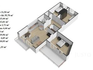 Prodej bytu 4+kk, Praha - Dubeč, Netlucká, 102 m2