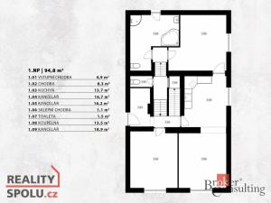 Prodej vily, Praha - Modřany, Pancířova, 287 m2