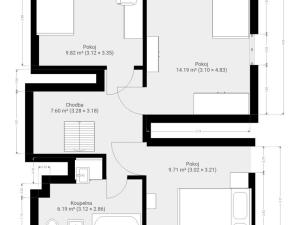 Pronájem bytu 4+kk, Kuřim, Metelkova, 106 m2