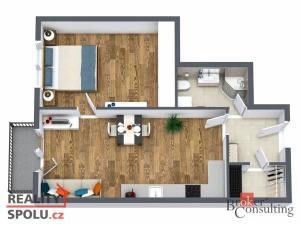 Prodej bytu 2+kk, Lázně Kynžvart, Královské svahy, 53 m2