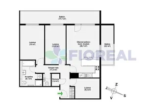 Pronájem bytu 4+kk, Praha - Motol, Plzeňská, 95 m2