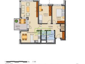 Pronájem bytu 3+kk, Praha, Honzíkova, 86 m2