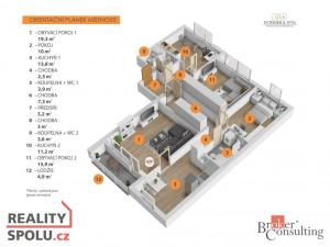 Prodej bytu 4+1, Česká Lípa, Hradecká, 98 m2