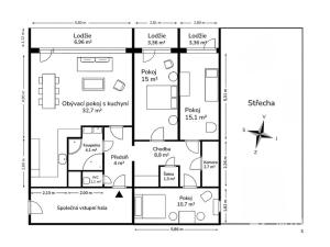 Prodej bytu 4+kk, Praha - Michle, Sedlčanská, 115 m2