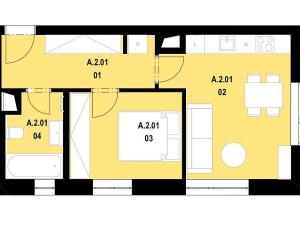 Pronájem bytu 2+kk, Praha - Chodov, K dubu, 41 m2