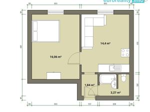 Prodej bytu 1+1, Cheb, Lomená, 35 m2