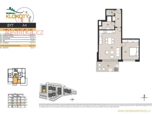 Prodej bytu 2+kk, Tábor - Klokoty, 62 m2