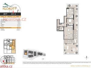 Prodej bytu 3+kk, Tábor - Klokoty, 93 m2