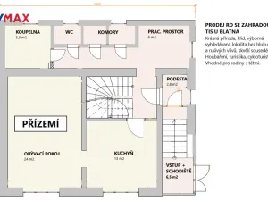 Prodej rodinného domu, Tis u Blatna, 100 m2