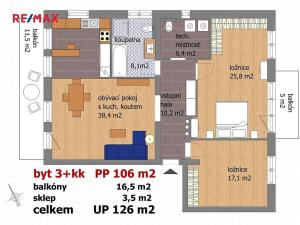 Prodej bytu 4+kk, Český Krumlov, Tichá, 106 m2